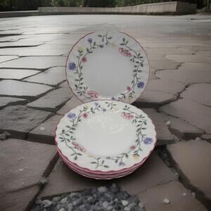 Johnson Brothers Bread Plates Summer Chintz Fine China Floral Lot of 5 Vintage